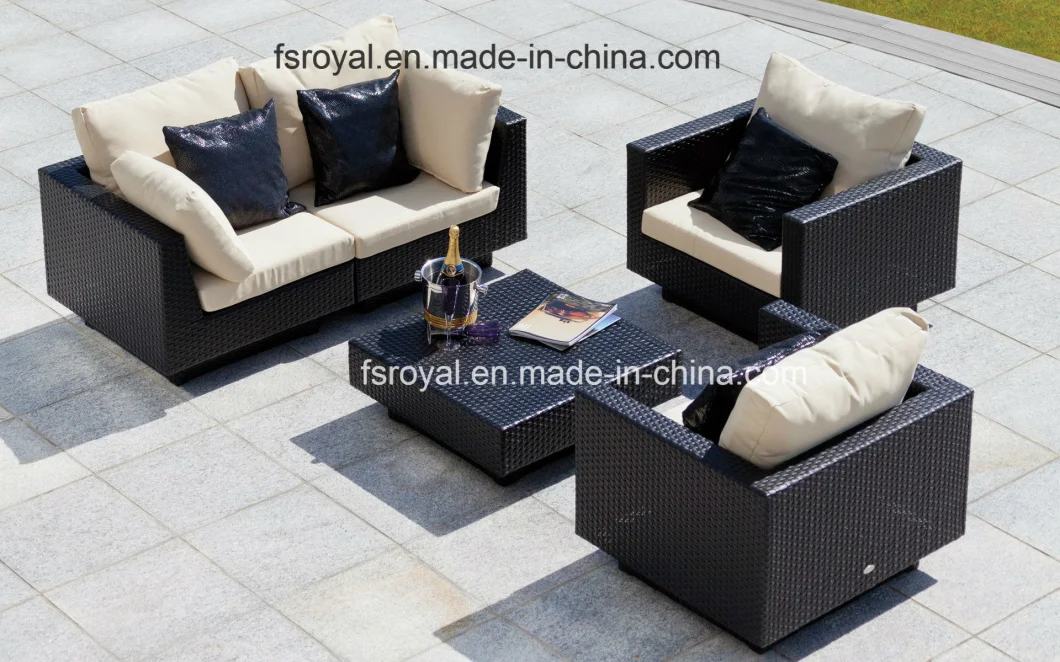 Modern Garden Furniture Sofa Patio Rattan Outdoor Lounge Set Hotel Home Corner Sofa Pool Side Leisure Dining Chairs