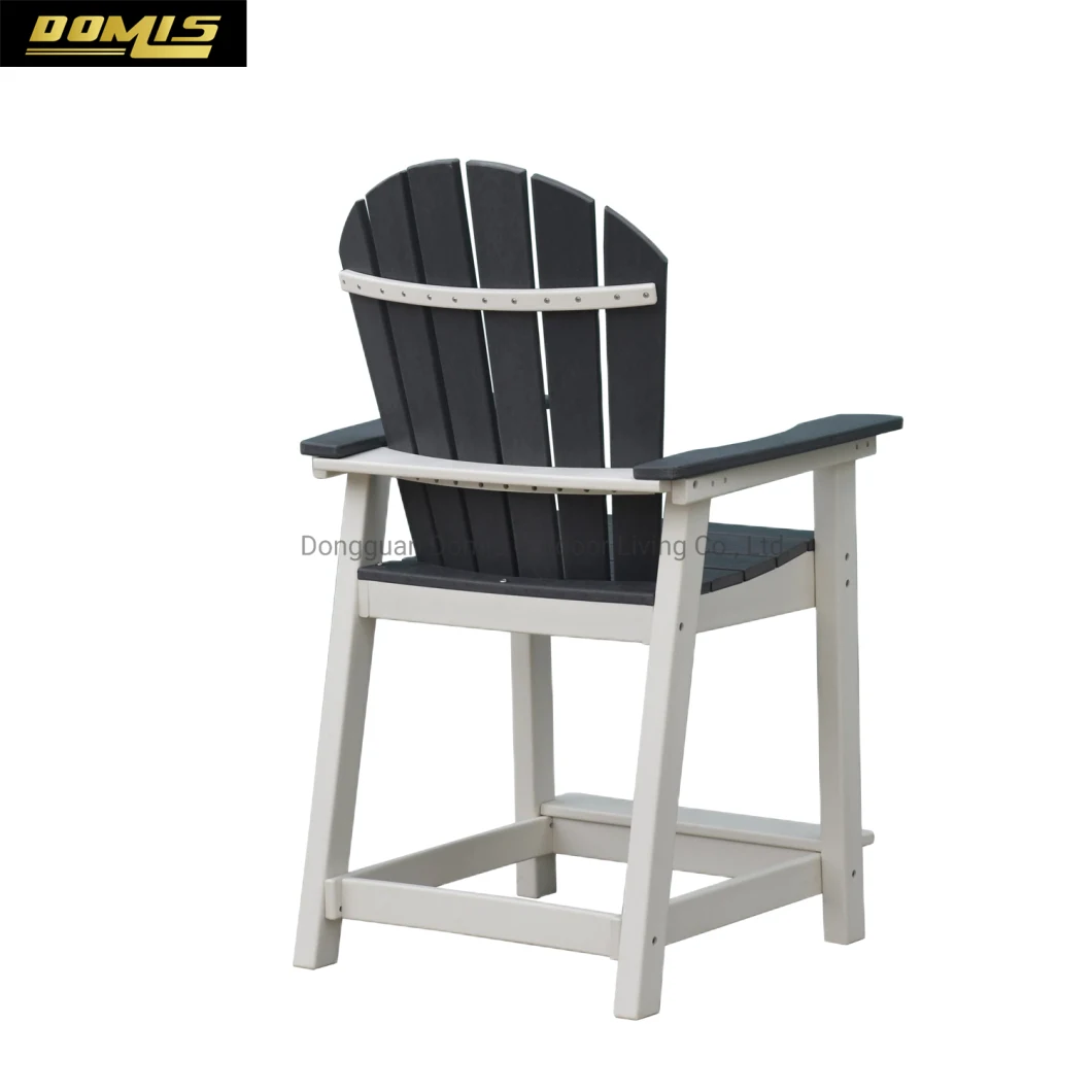 Wholesale Modern Outdoor Waterproof Plastic Furniture HDPE Bar Stool