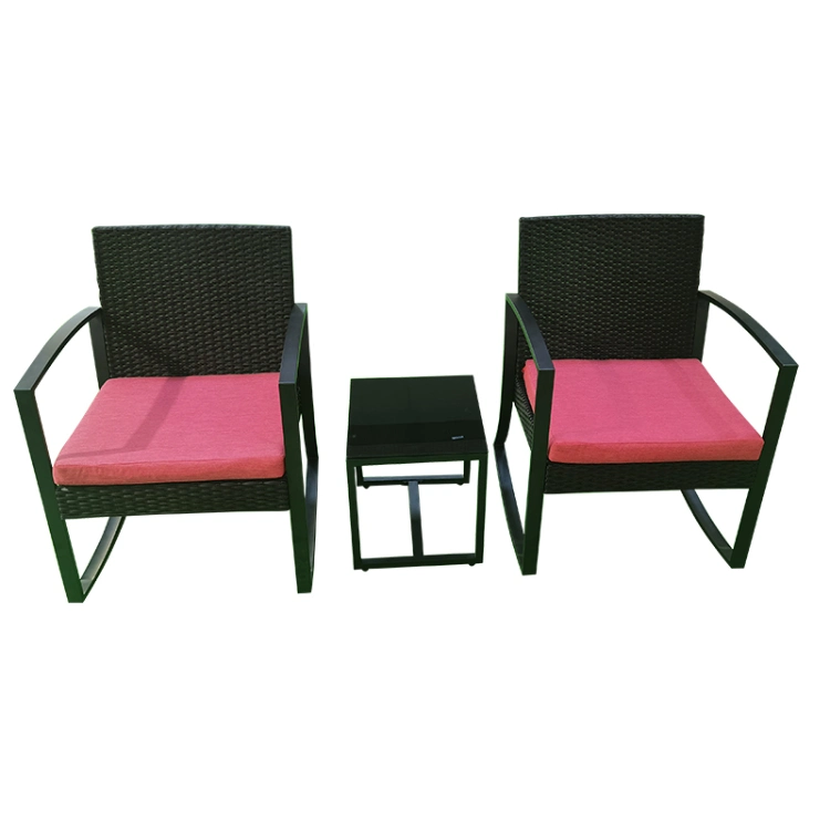 High Quality Factory Wholesale Plastic Outdoor Furniture Patio Set Rocking Chair and Table Set