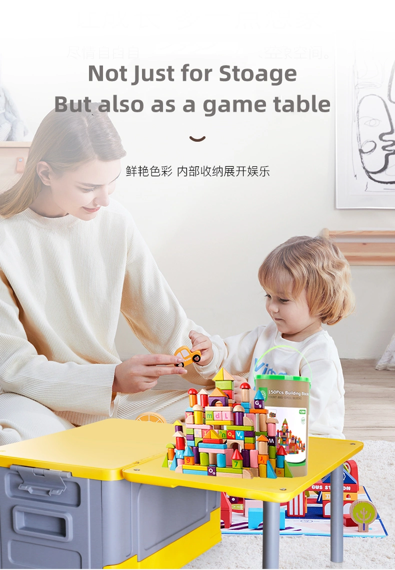 Popular Heavy Loading Plastic Folding Storage Box Table