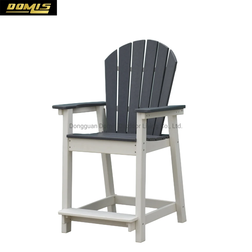 Wholesale Modern Outdoor Waterproof Plastic Furniture HDPE Bar Stool