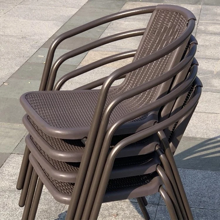 Outdoor Office Furniture Metal Frame Plastic Folding Lounge Chair