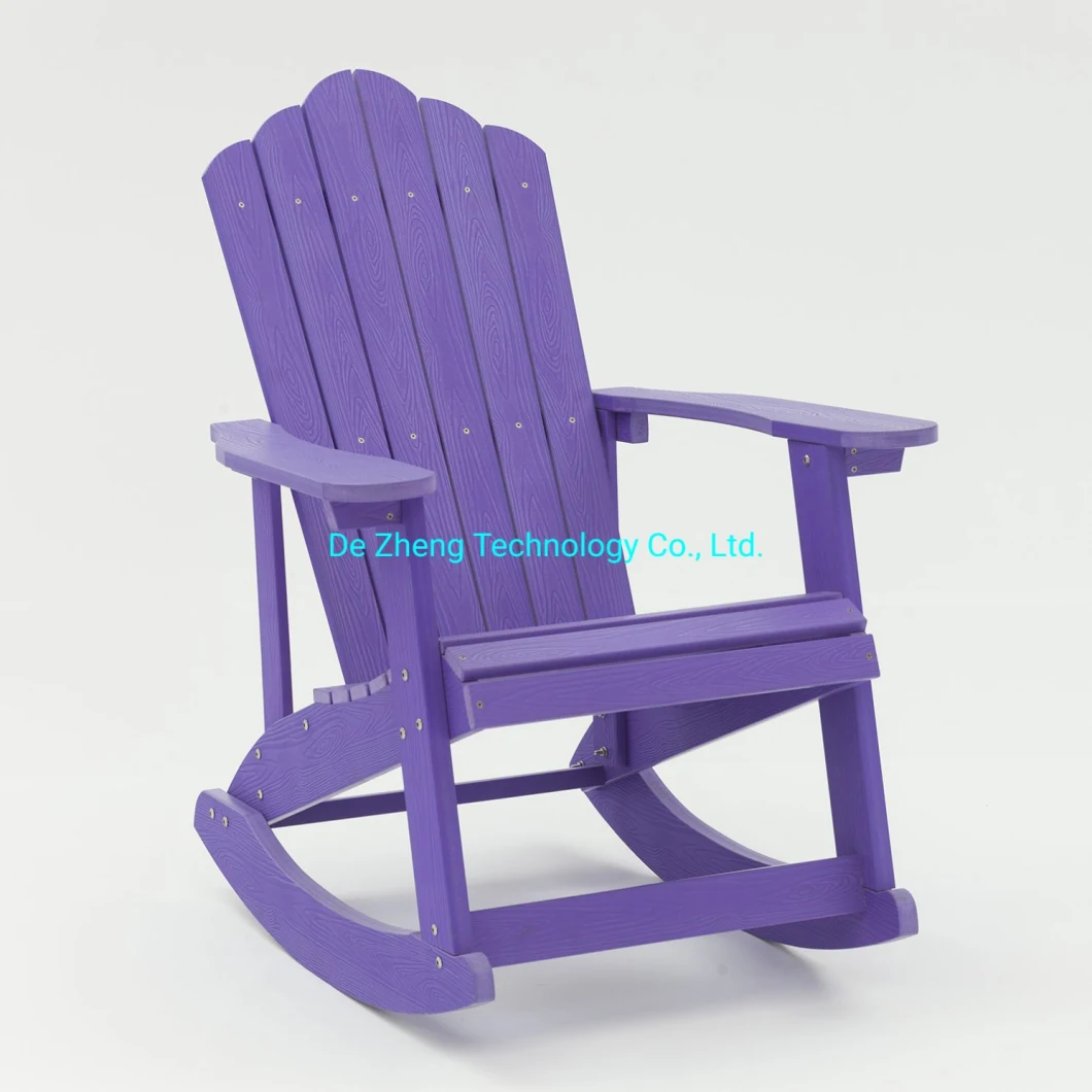 Outdoor Patio Plastic Wood Adirondack Garden Leisure Wooden Rocking Beach Chair