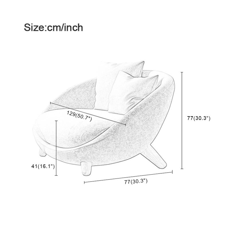 Popular Design Luxury Living Room Furniture Sofa Chair Modern Armchair Home Lounge Chair Hotel Leisure Chair