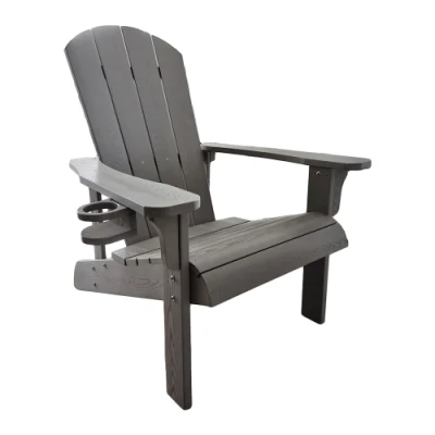 Adirondack-Stuhl für den Außenbereich aus Polystyrol/Kunststoff und Holzmaterial, modernes Design mit neuem Design
