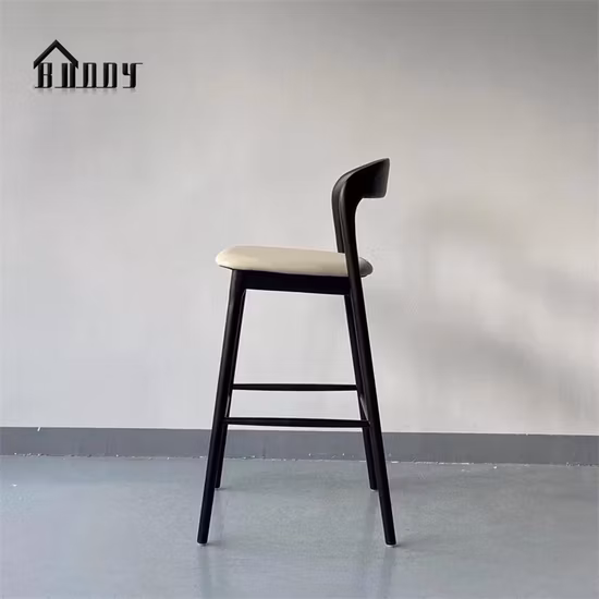 Modische Holzhocker aus 100 % Baumwollstoff